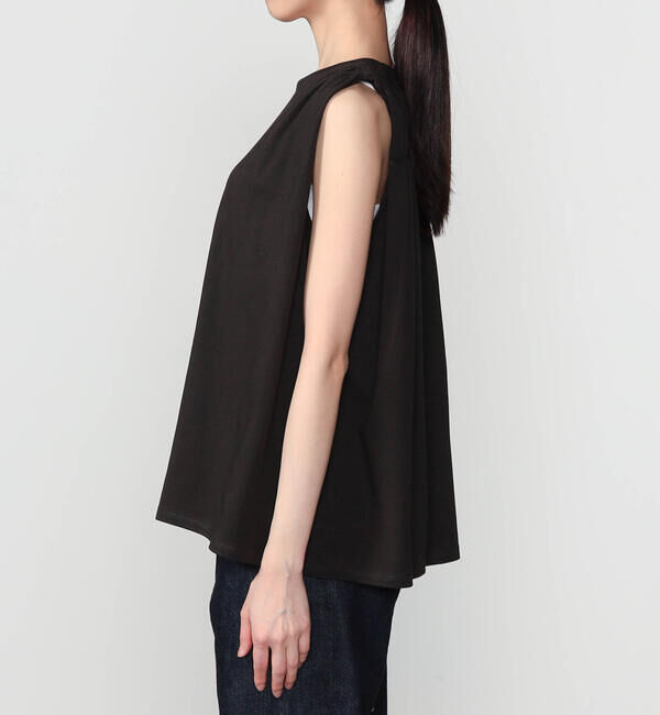  「WALANCE | ナチュラルダイ ミントジャージースリーブレストップ WOMEN」|Tシャツ・カットソー|