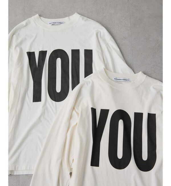 「【KATHARINE HAMNETT】別注YOU ロングスリーブTシャツ」|Tシャツ・カットソー|