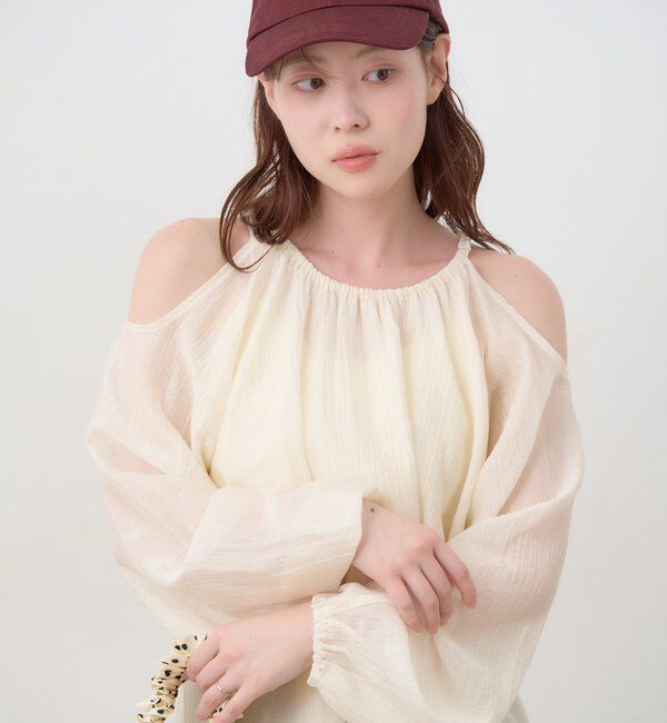  「【WEB先行/S.Lサイズ展開】カットアウトブラウス」|シャツ・ブラウス|