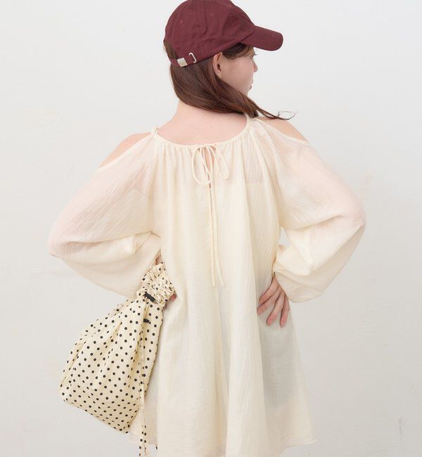 「【WEB先行/S.Lサイズ展開】カットアウトブラウス」|シャツ・ブラウス|