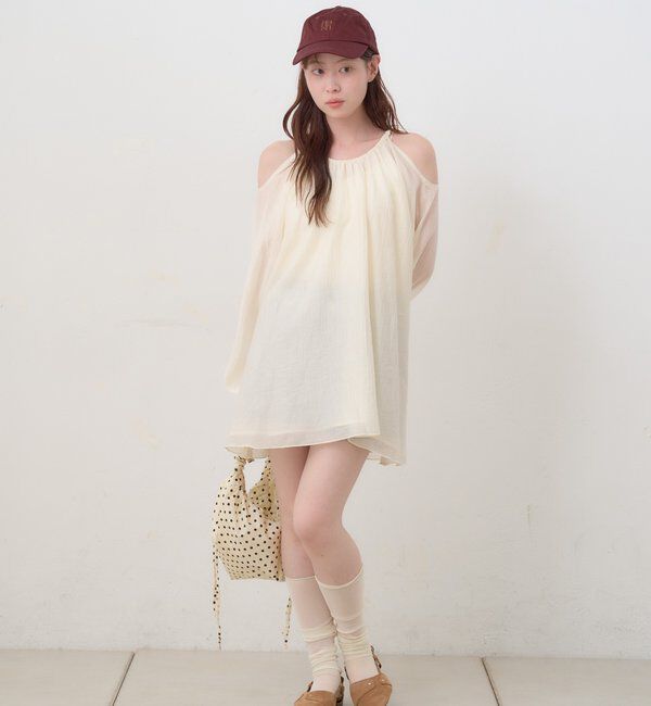  「【WEB先行/S.Lサイズ展開】カットアウトブラウス」|シャツ・ブラウス|