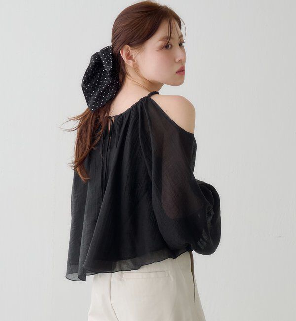  「【WEB先行/S.Lサイズ展開】カットアウトブラウス」|シャツ・ブラウス|
