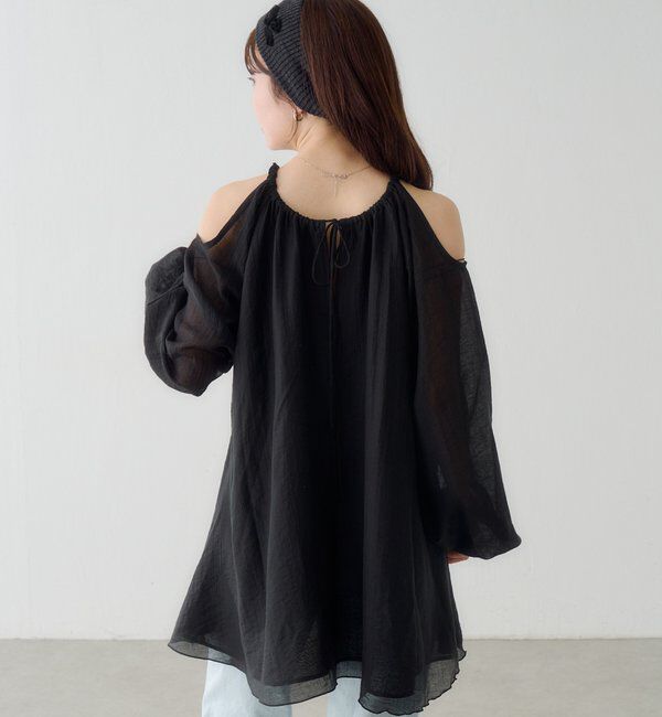  「【WEB先行/S.Lサイズ展開】カットアウトブラウス」|シャツ・ブラウス|
