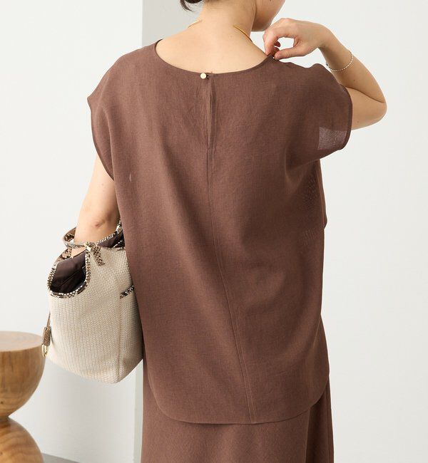  「【セットアップ着用可能】メッシュフレンチブラウス」|シャツ・ブラウス|