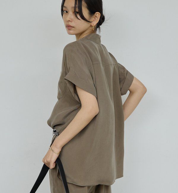  「【セットアップ対応】ミリタリーハーフスリーブシャツ」|シャツ・ブラウス|
