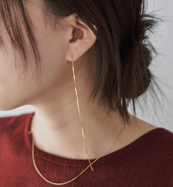  「スキニーチェーンピアス<Silver925>」|ピアス|