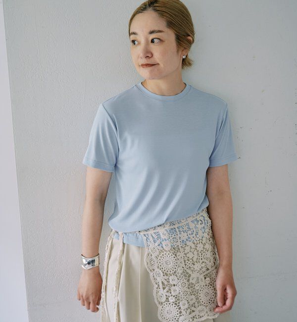  「【LUALY】シアープレーンチビTee」|Tシャツ・カットソー|