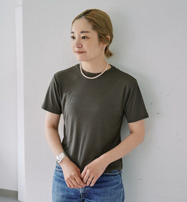  「【LUALY】シアープレーンチビTee」|Tシャツ・カットソー|