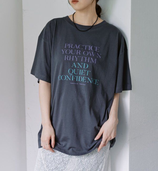  「PRACTICEロゴBIGTee」|Tシャツ・カットソー|チャコールグレー