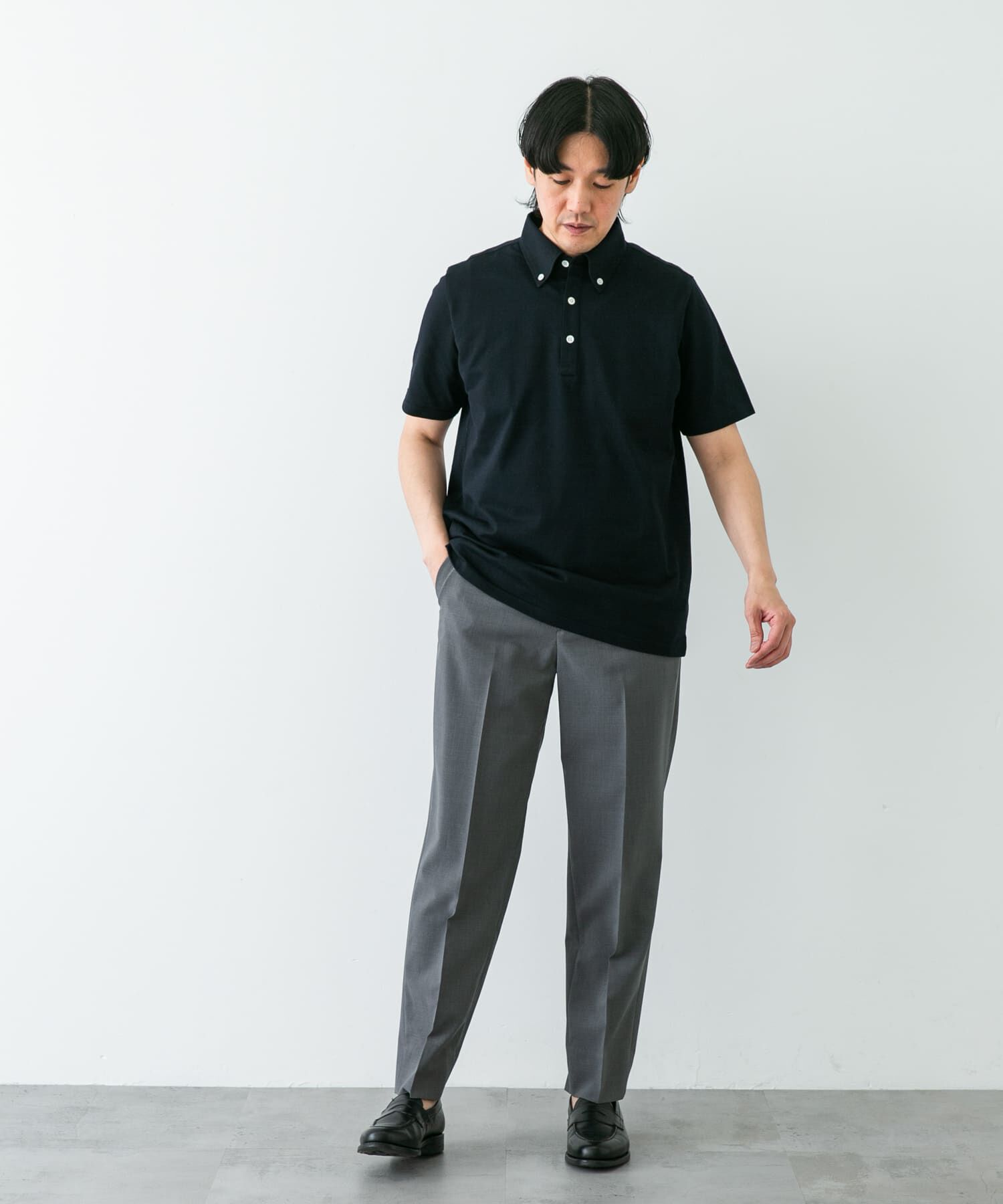 URBAN RESEARCH DOORS「『吸水速乾』LIFE STYLE TAILOR　ボタンダウン半袖プルオーバー」|シャツ・ブラウス|