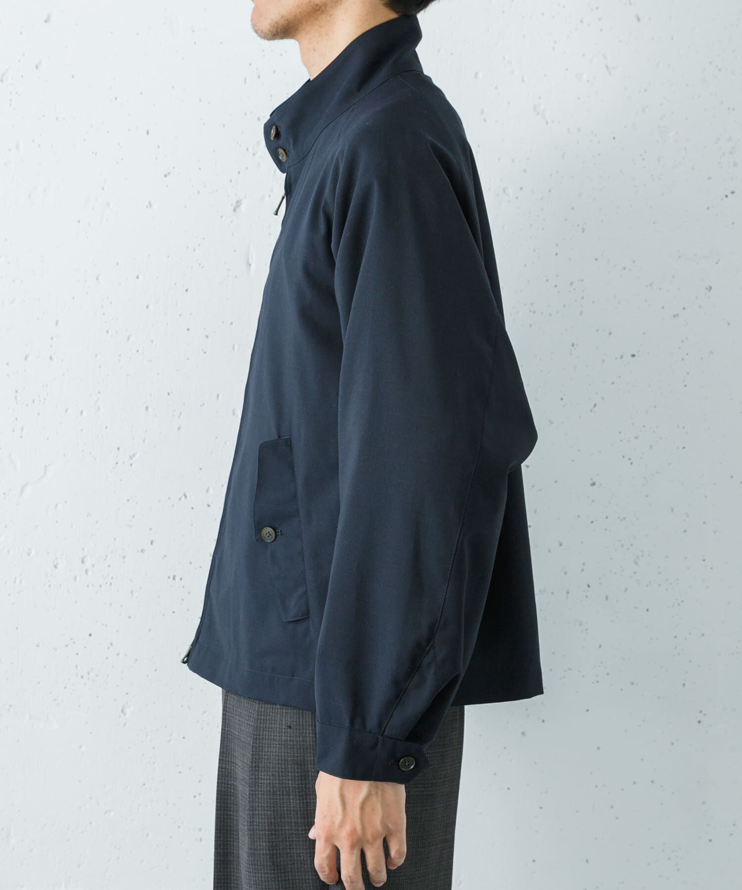 URBAN RESEARCH「BROOKS BROTHERS　EXCLUSIVE T/W ZIP JACKET」|ノーカラーコート|