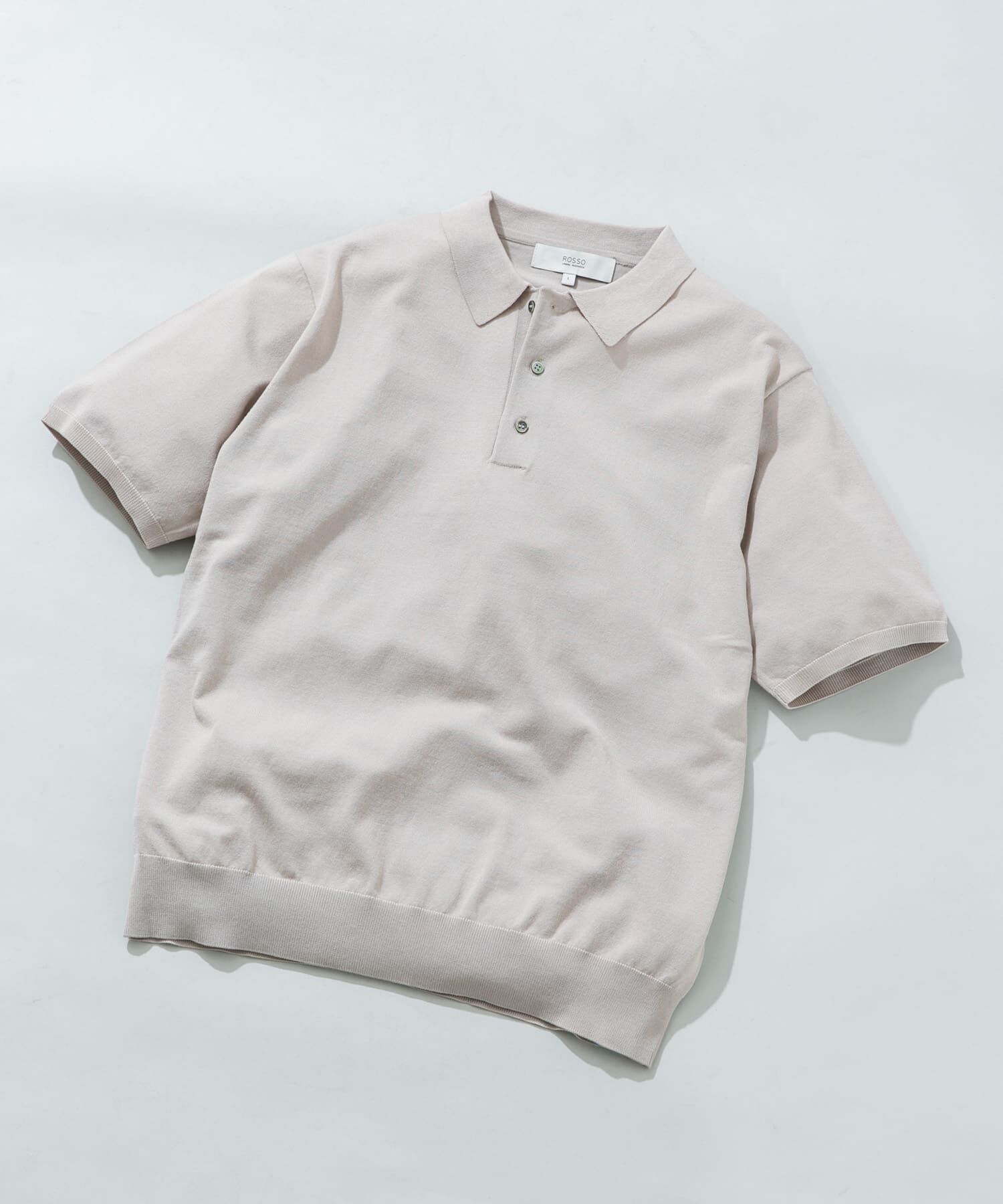 URBAN RESEARCH ROSSO「『WEB限定』シルク混サマーニットポロシャツ」|ポロシャツ|