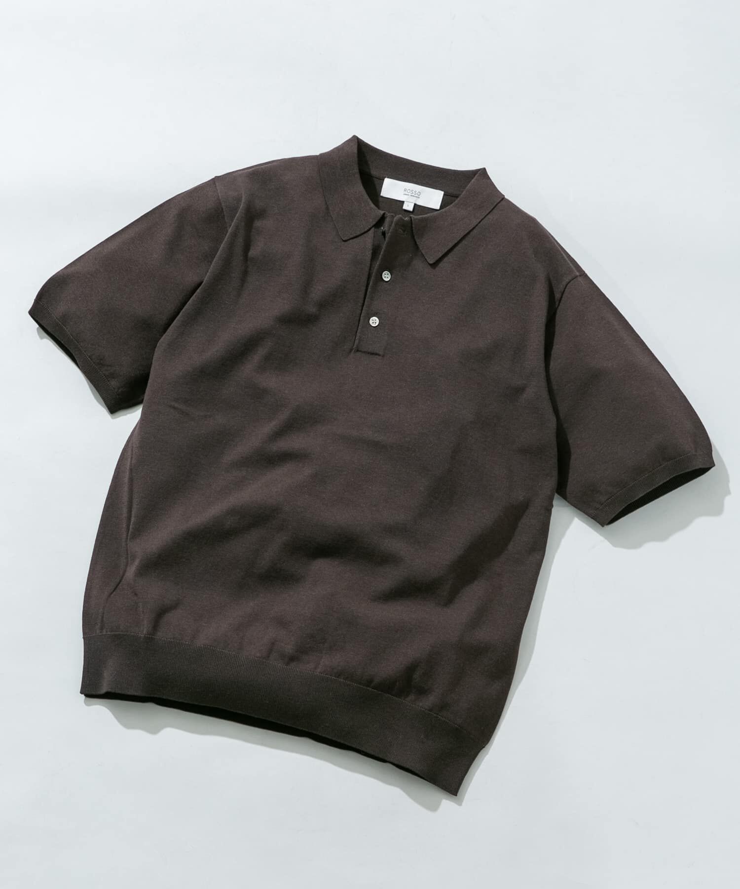 URBAN RESEARCH ROSSO「『WEB限定』シルク混サマーニットポロシャツ」|ポロシャツ|