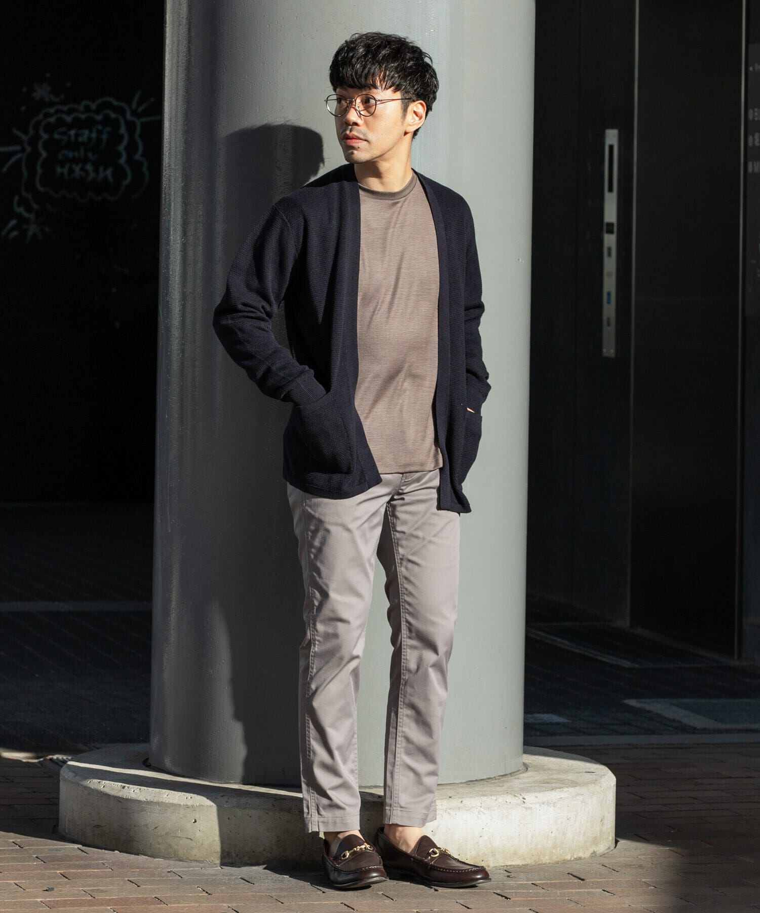 URBAN RESEARCH ROSSO「『WEB限定』変形カノコトッパーニットカーディガン」|カーディガン|