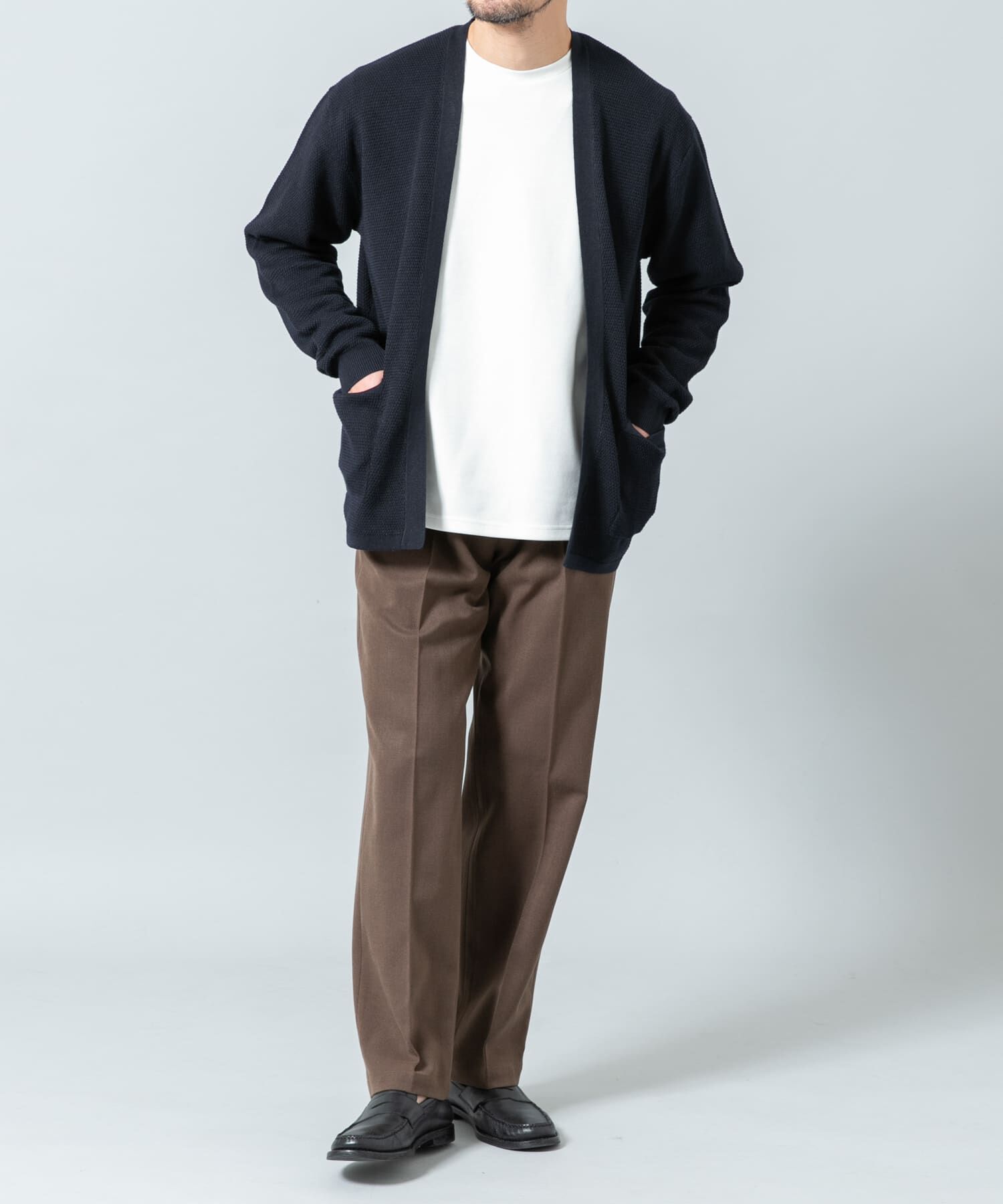 URBAN RESEARCH ROSSO「『WEB限定』変形カノコトッパーニットカーディガン」|カーディガン|