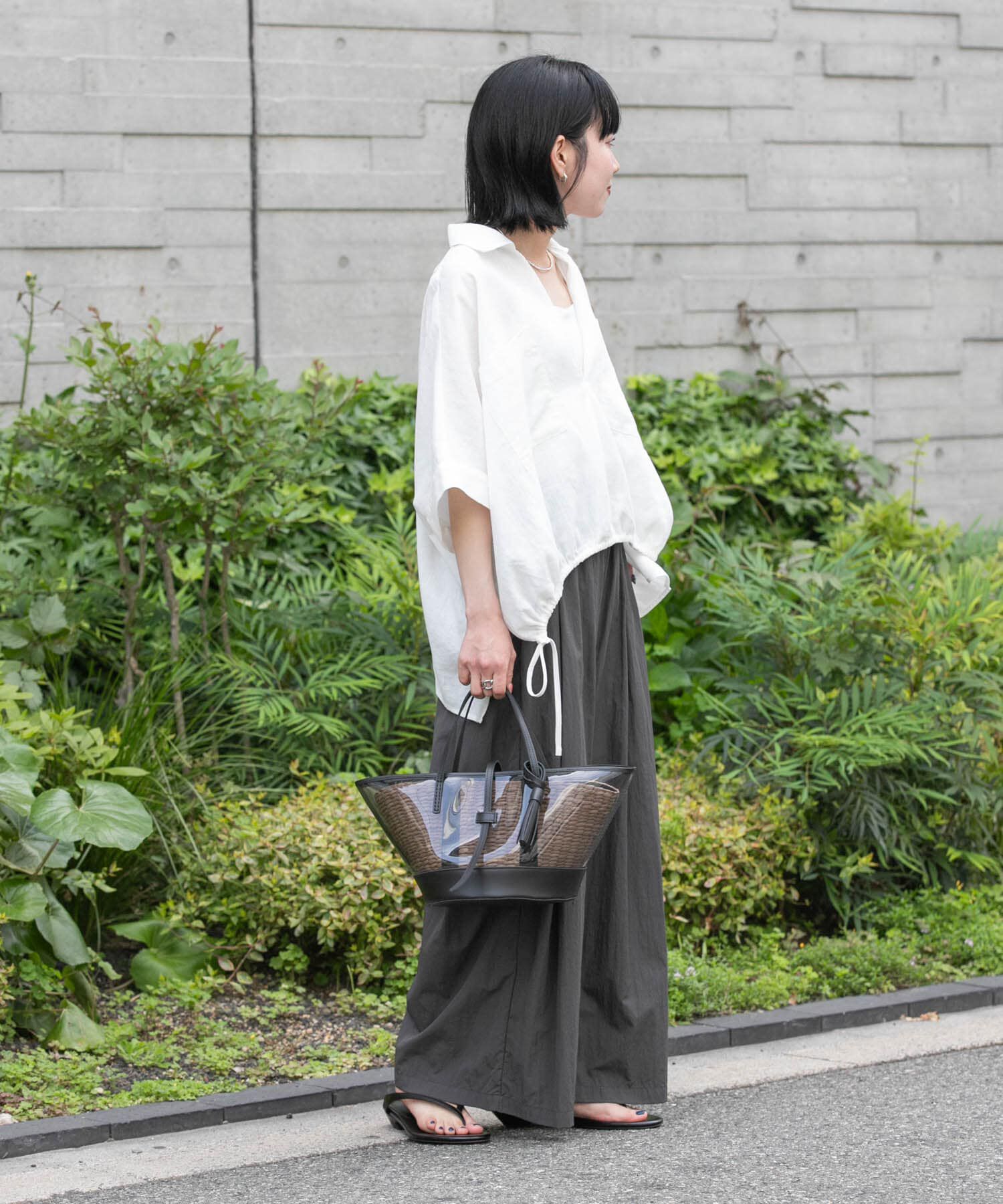 URBAN RESEARCH「『UR TECH』ギャザーワイドパンツ」|その他|
