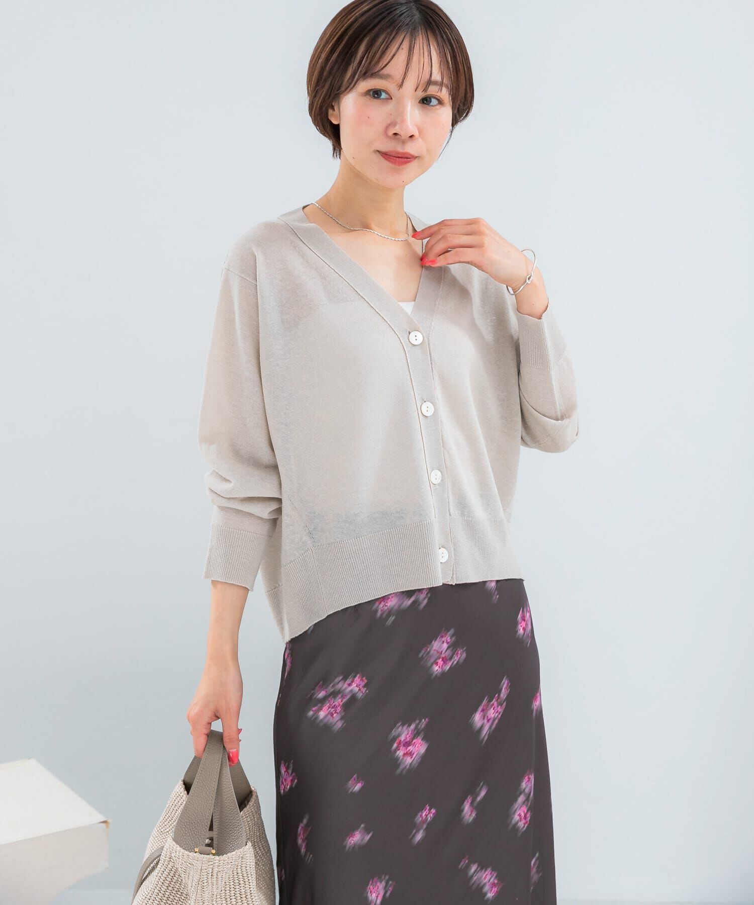 URBAN RESEARCH ROSSO「リネン混セミシアーカーディガン」|カーディガン|