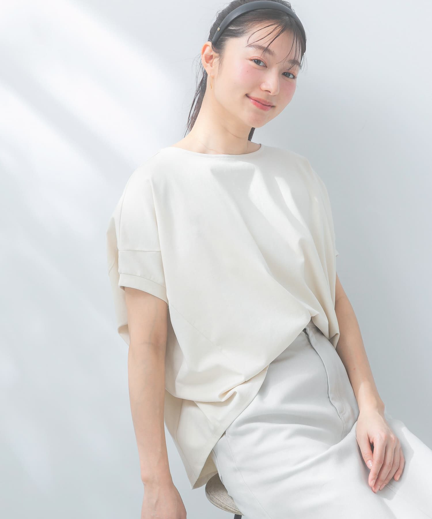 URBAN RESEARCH ROSSO「『WEB/一部店舗限定』UVカットドルマンスリーブプルオーバー」|Tシャツ・カットソー|