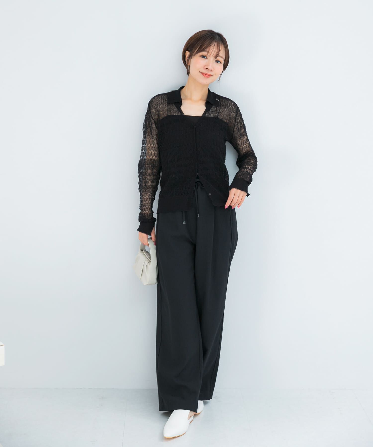 URBAN RESEARCH ROSSO「リネン混クロシェニットカーディガン」|カーディガン|