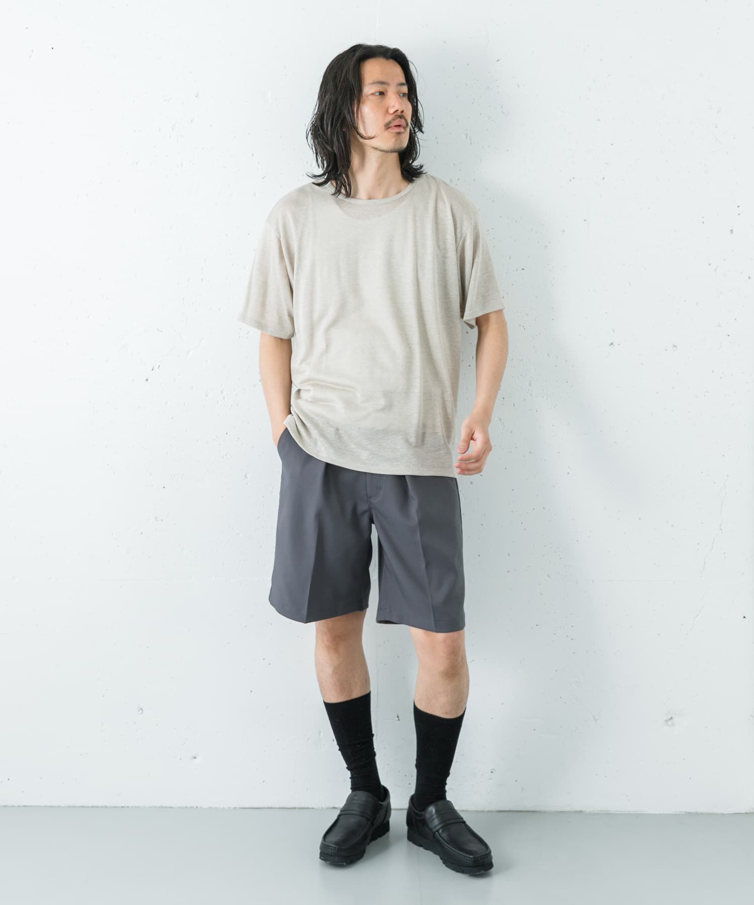 URBAN RESEARCH「LINEN NARROW TRIM T-SHIRTS」|Tシャツ・カットソー|