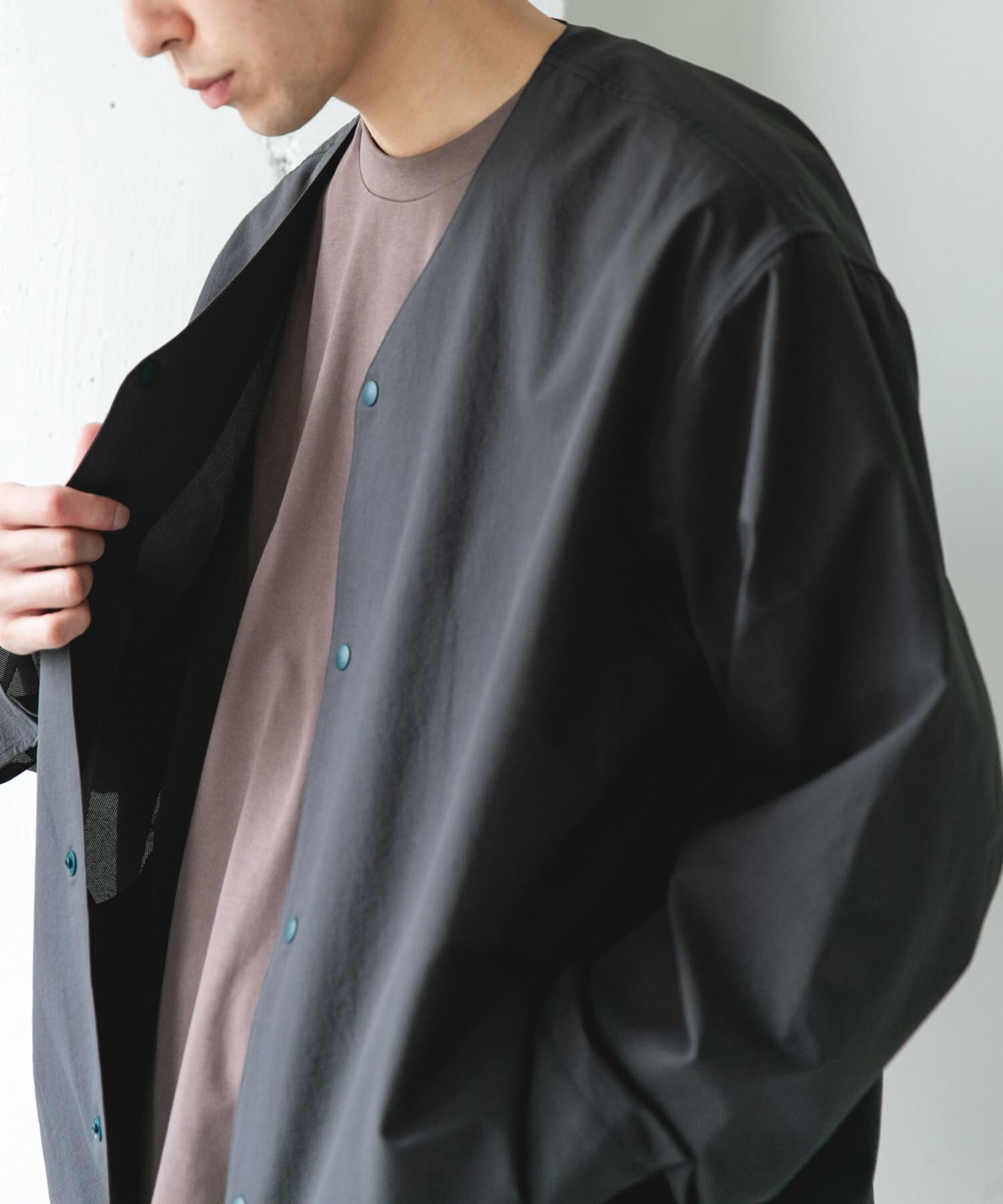 URBAN RESEARCH DOORS「『別注』Marmot&times;DOORS　DOTAIR CARDIGAN SHIRTS」|ノーカラージャケット|