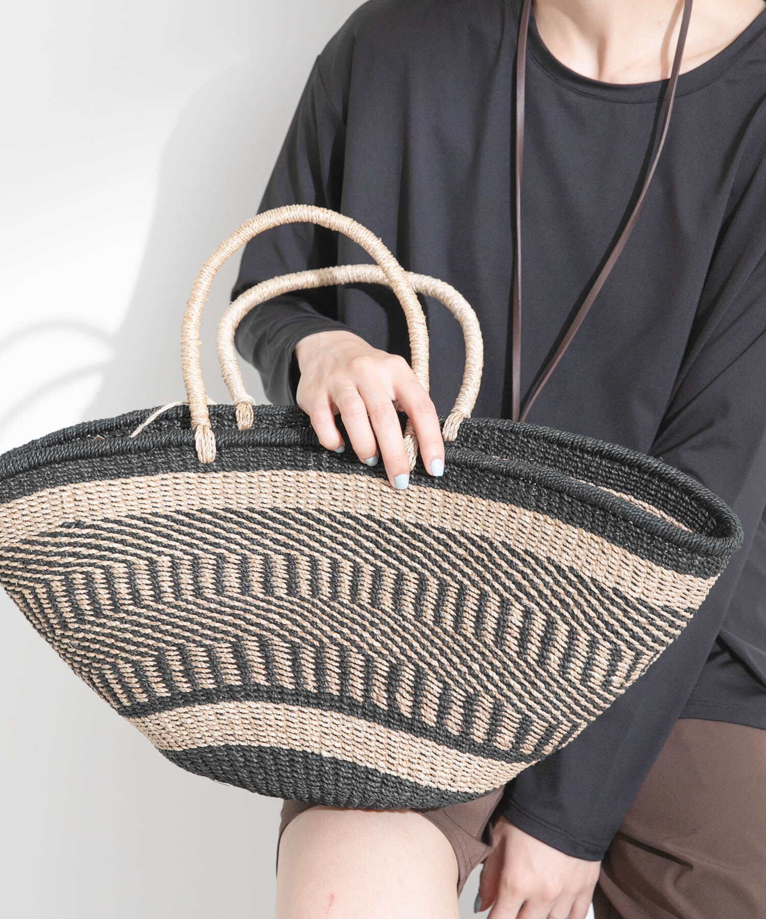 Sonny Label 「BAGMATI　アバカボーダーバッグ」|かごバッグ|