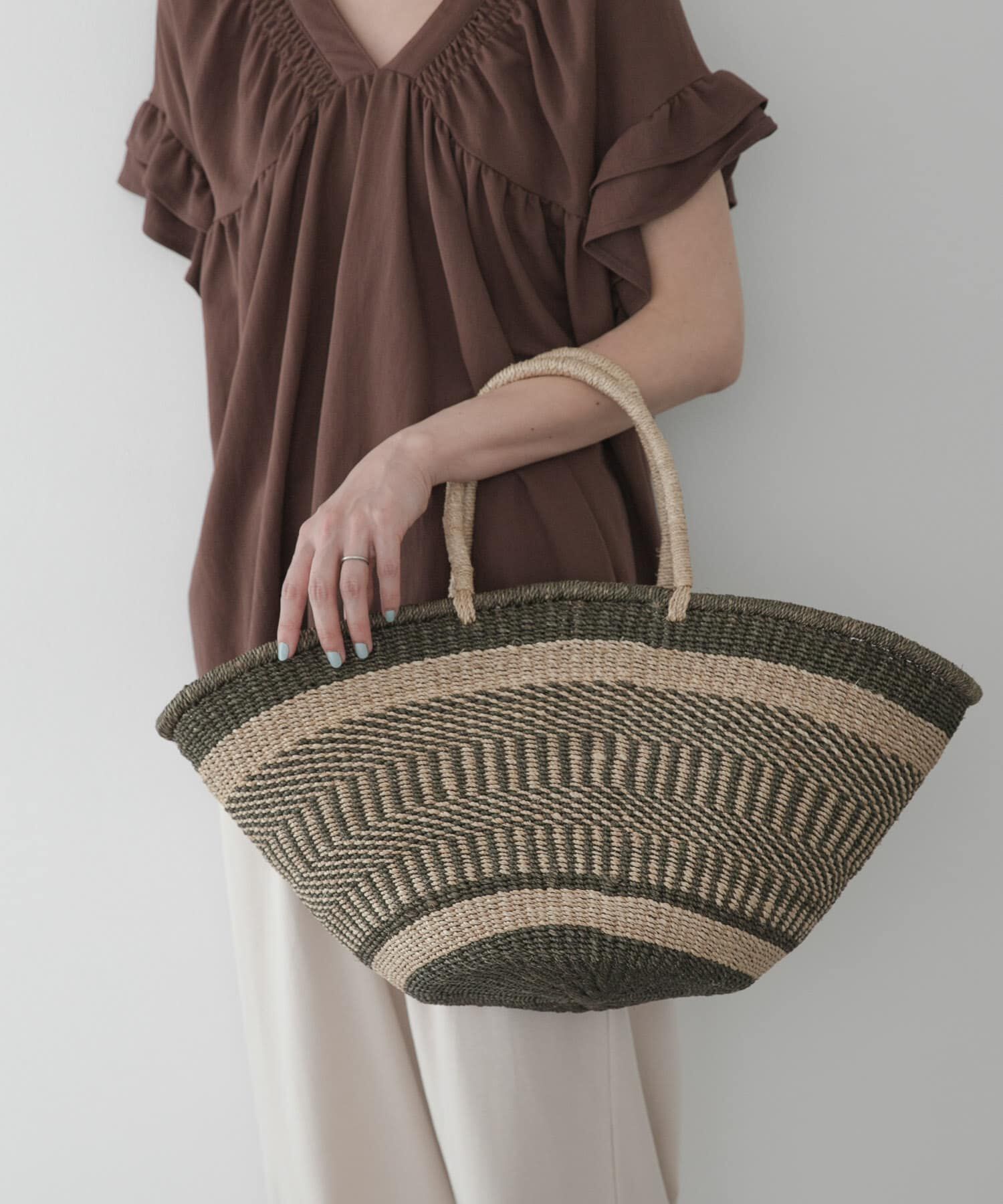 Sonny Label 「BAGMATI　アバカボーダーバッグ」|かごバッグ|