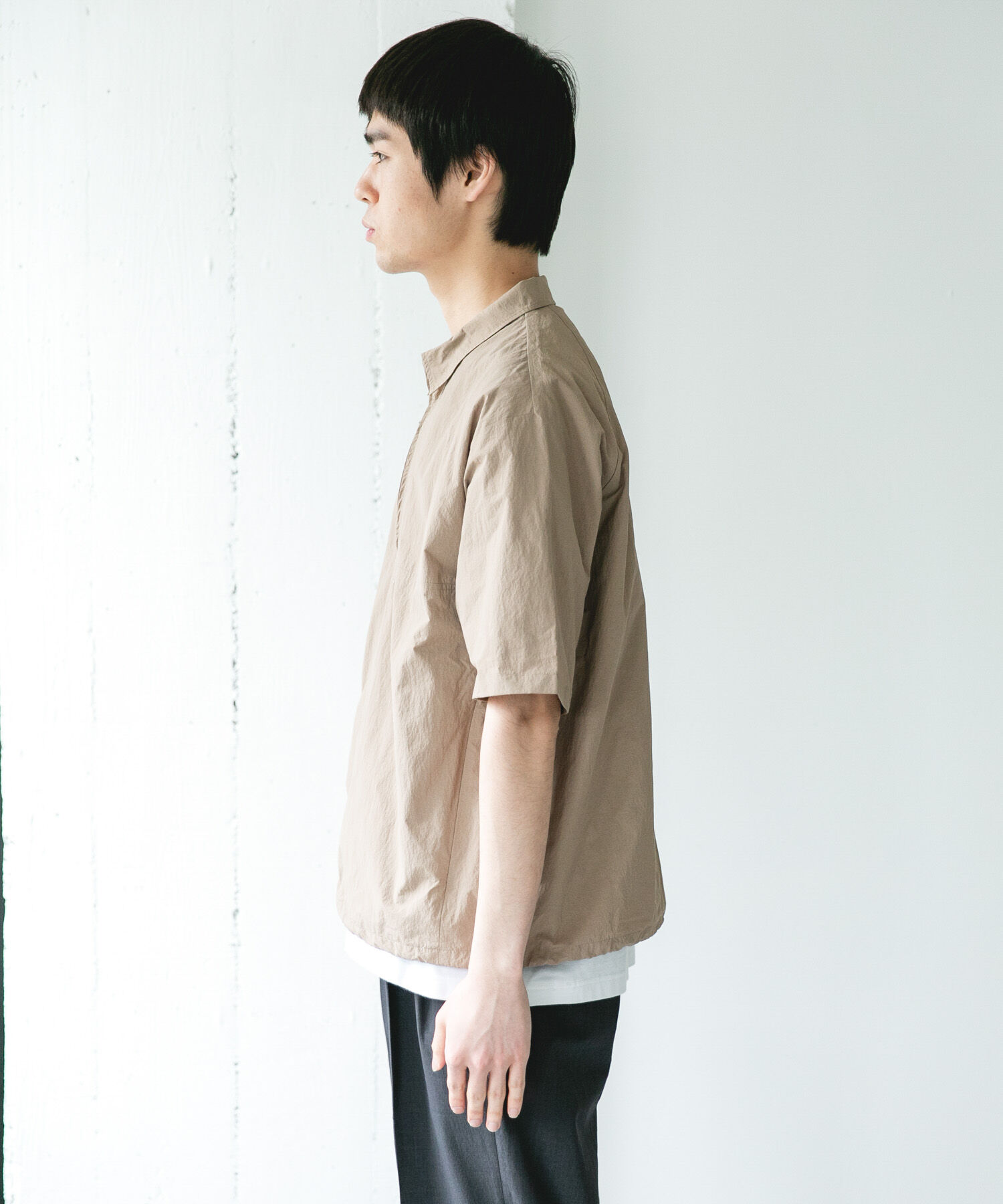 URBAN RESEARCH DOORS「『UVカット』フルダルナイロンハーフジップアクティブプルオーバー」|シャツ・ブラウス|