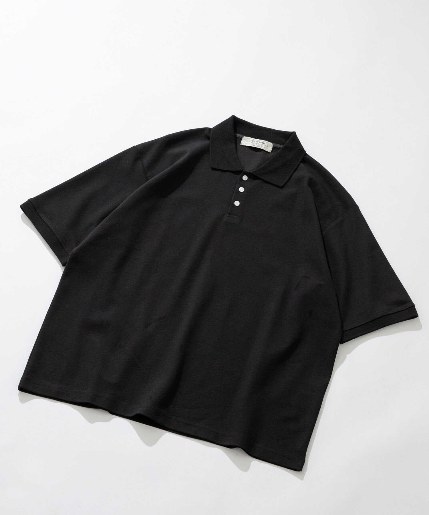 Sonny Label 「遮熱UVカットベーシックポロシャツ」|ポロシャツ|ブラック