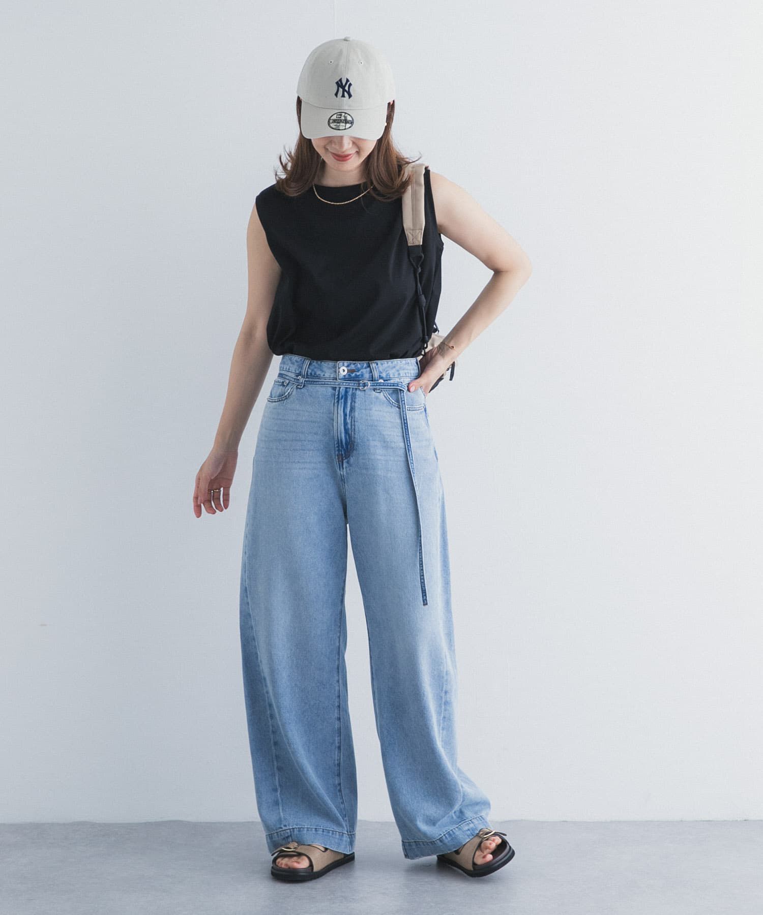 URBAN RESEARCH DOORS「インナーノースリーブプルオーバー」|タンクトップ|