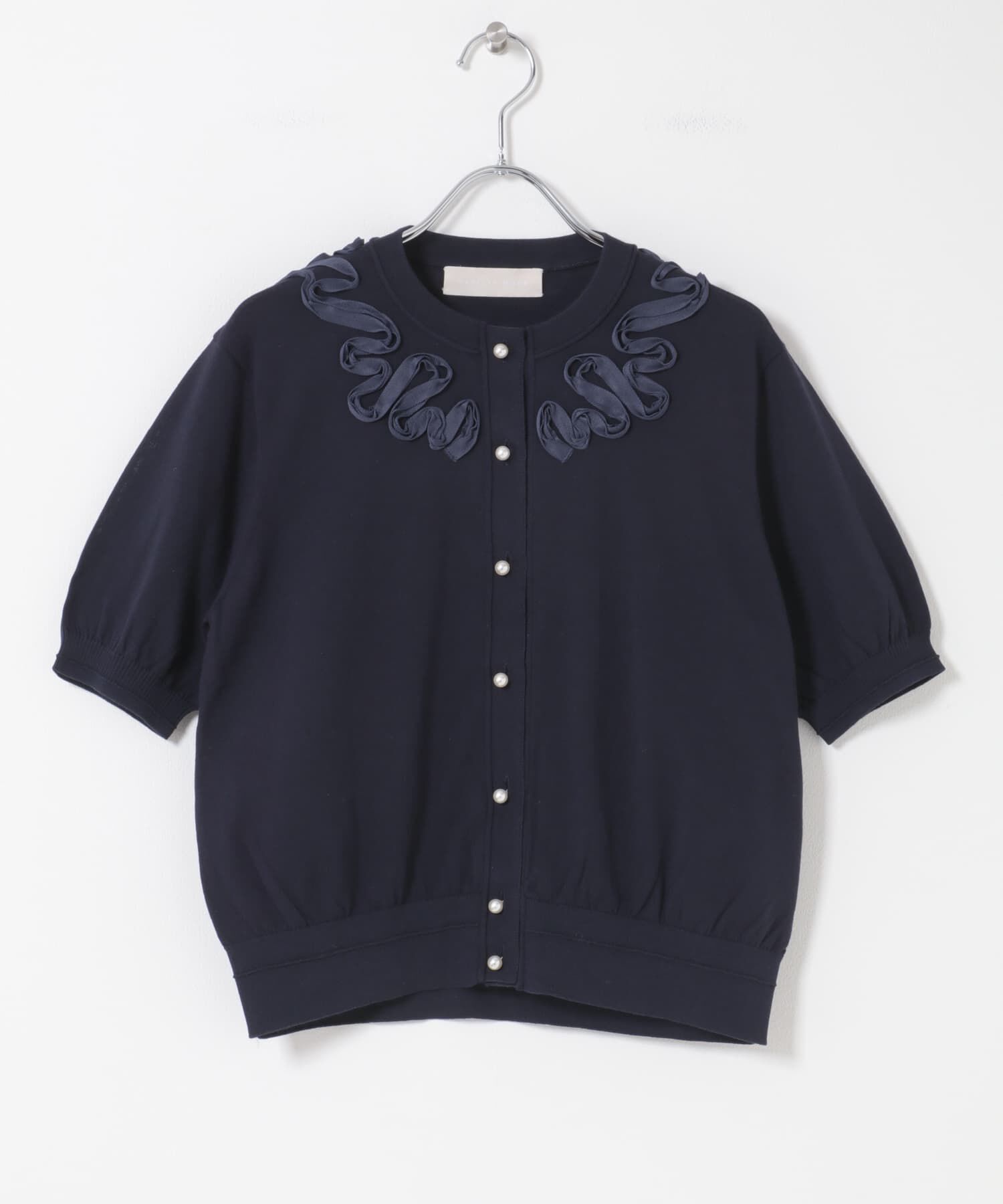 URBAN RESEARCH ROSSO「MARILYN MOON　EMBROIDERY KNIT CARDIGAN」|カーディガン|ネイビー