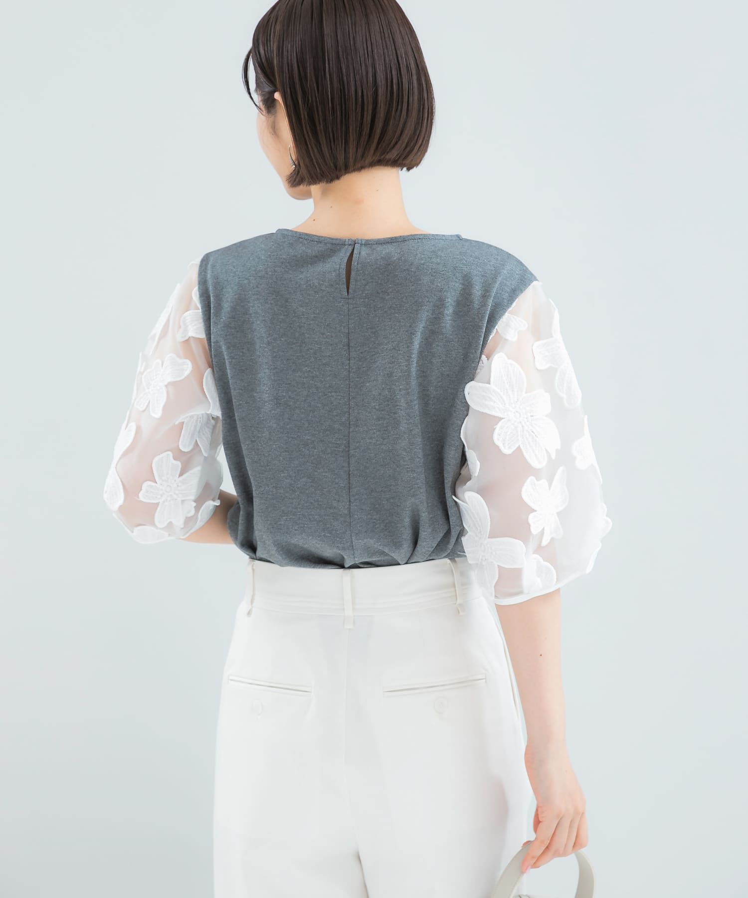 URBAN RESEARCH ROSSO「『WEB限定』フラワードッキングカットソー」|Tシャツ・カットソー|