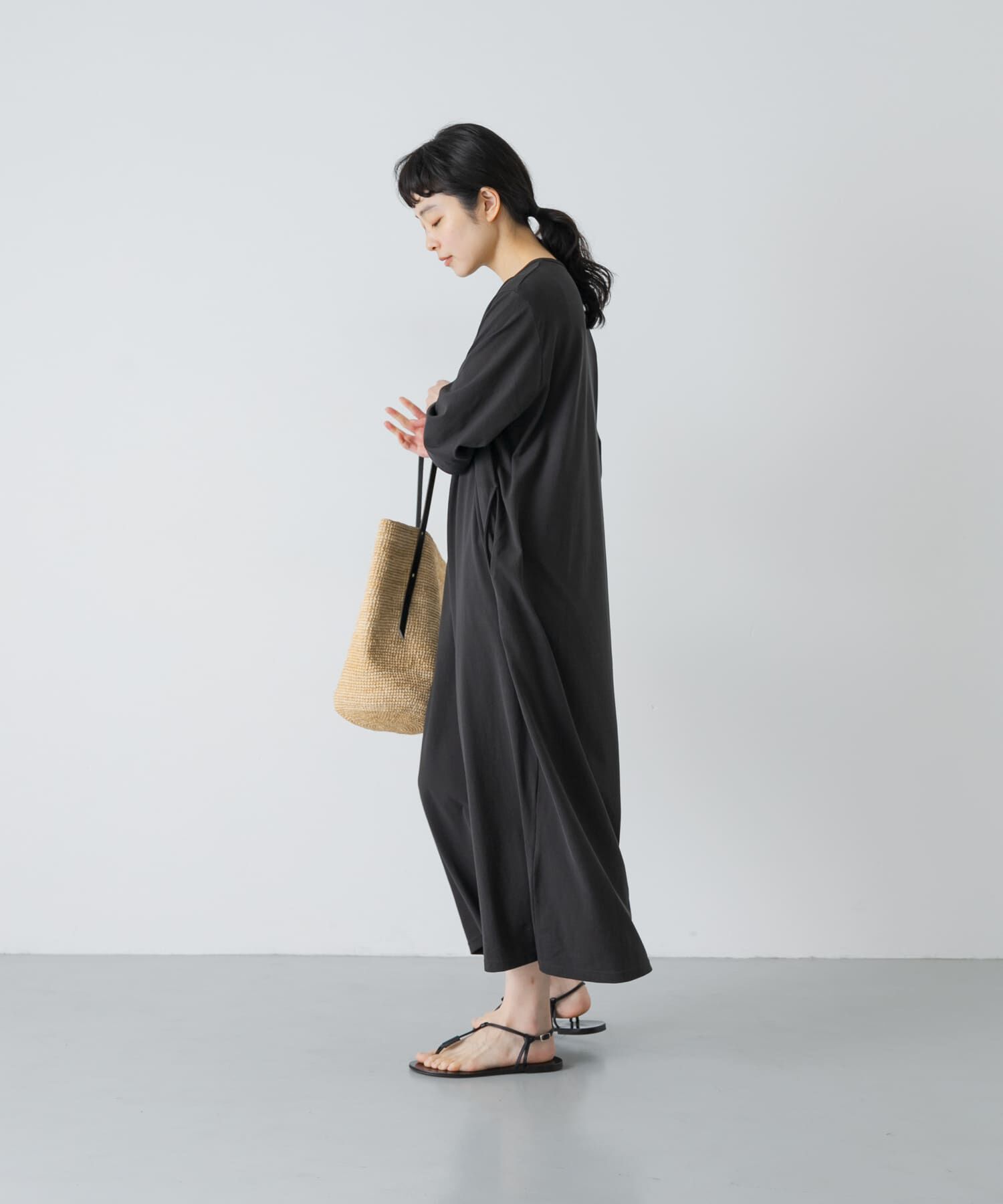 かぐれ「『2サイズ展開』ヘンリーカットワンピース」|ワンピース|