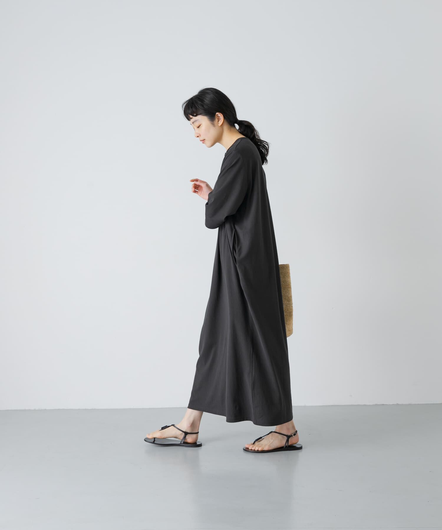かぐれ「『2サイズ展開』ヘンリーカットワンピース」|ワンピース|