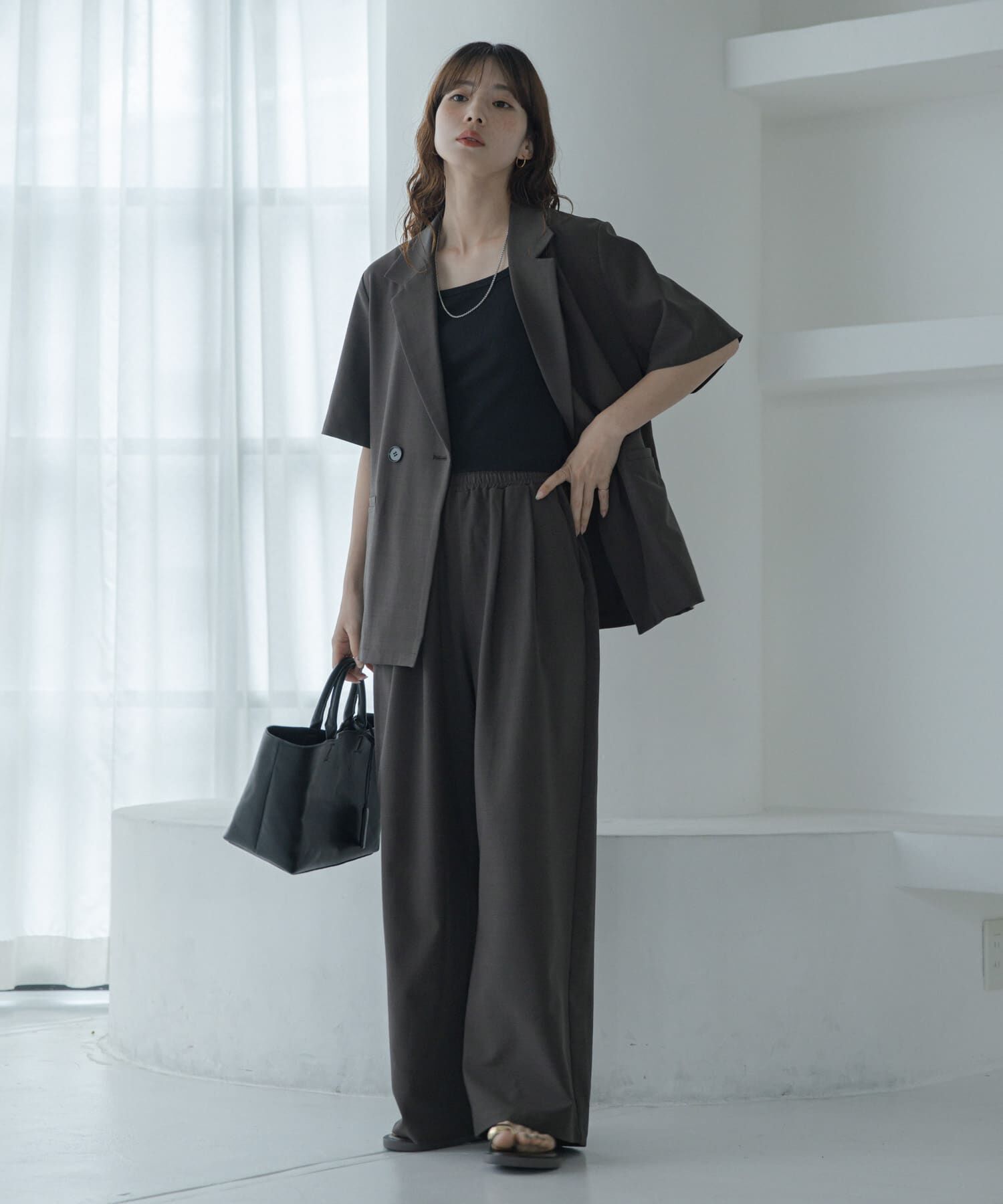 Sonny Label 「2WAYワイドハンドバッグ」|ハンドバッグ|