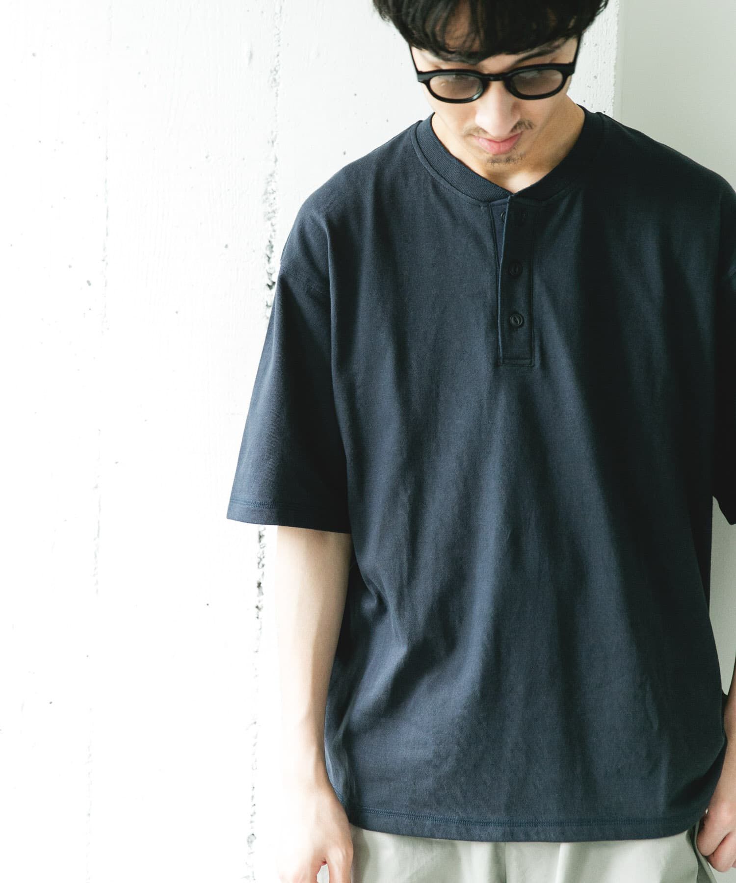 URBAN RESEARCH DOORS「TOMPKINS ヘンリーネック ショートスリーブ Tシャツ」|Tシャツ・カットソー|