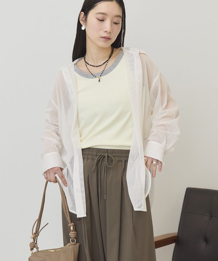 AMERICAN HOLIC「メッシュ長袖シャツ」|シャツ・ブラウス|Ivory