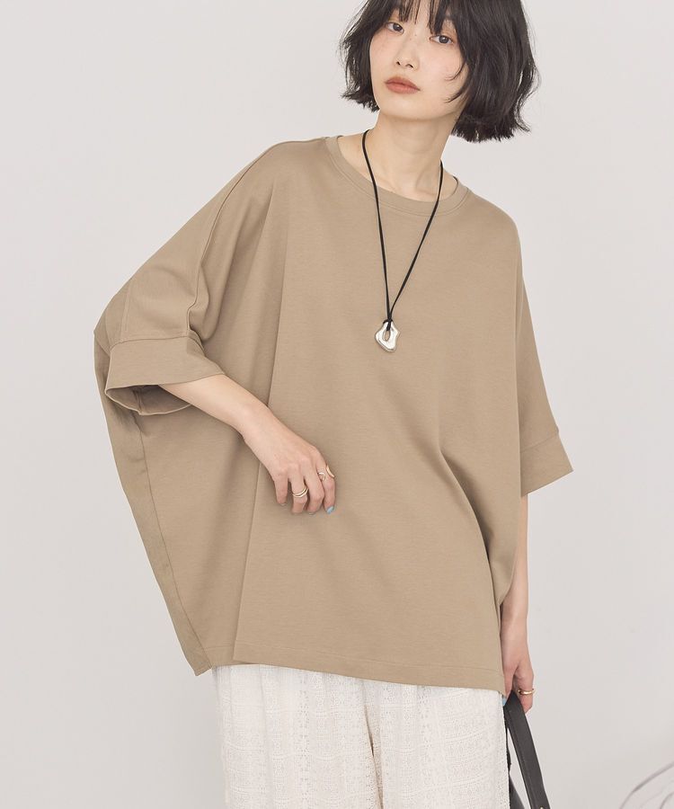 AMERICAN HOLIC「【接触冷感】異素材コクーンプルオーバー」|Tシャツ・カットソー|