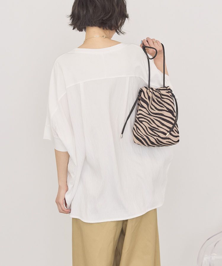 AMERICAN HOLIC「【接触冷感】異素材コクーンプルオーバー」|Tシャツ・カットソー|