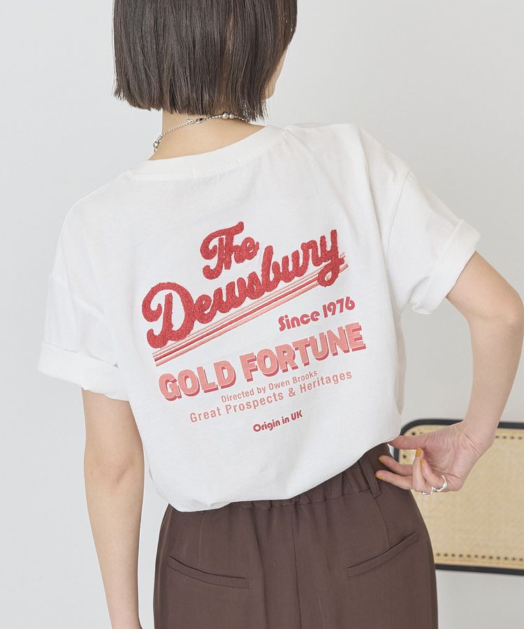 AMERICAN HOLIC「サガラ刺繍Tシャツ」|Tシャツ・カットソー|Off White