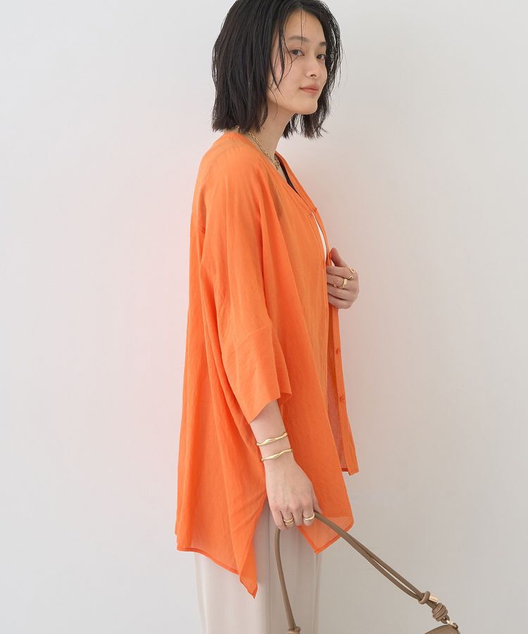 AMERICAN HOLIC「【接触冷感】Vネックポンチョシャツ」|シャツ・ブラウス|