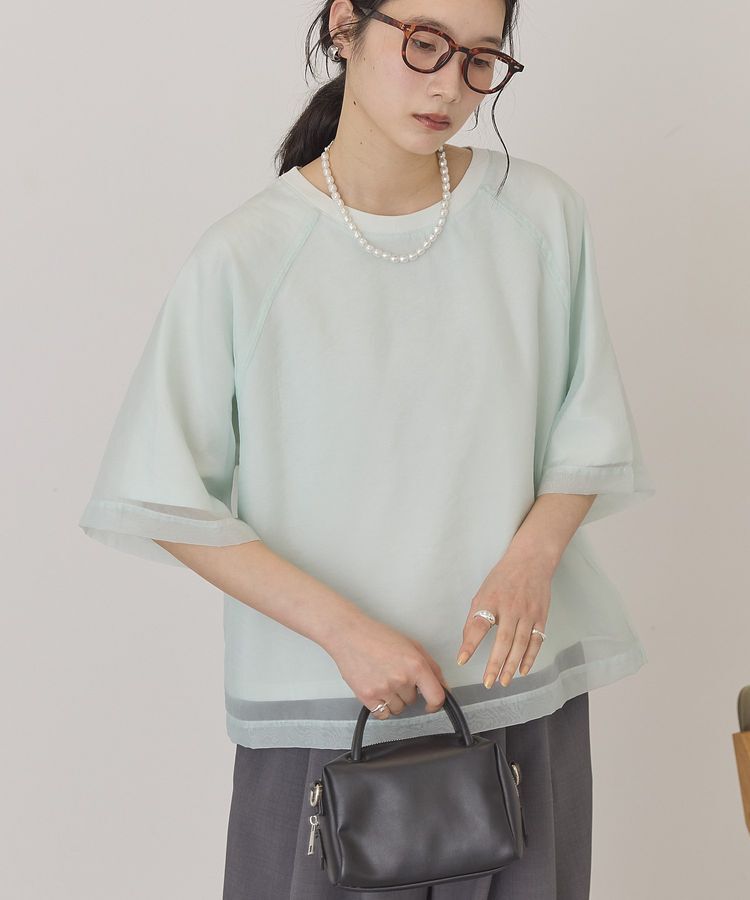 AMERICAN HOLIC「【接触冷感】シアーレイヤードプルオーバー」|Tシャツ・カットソー|