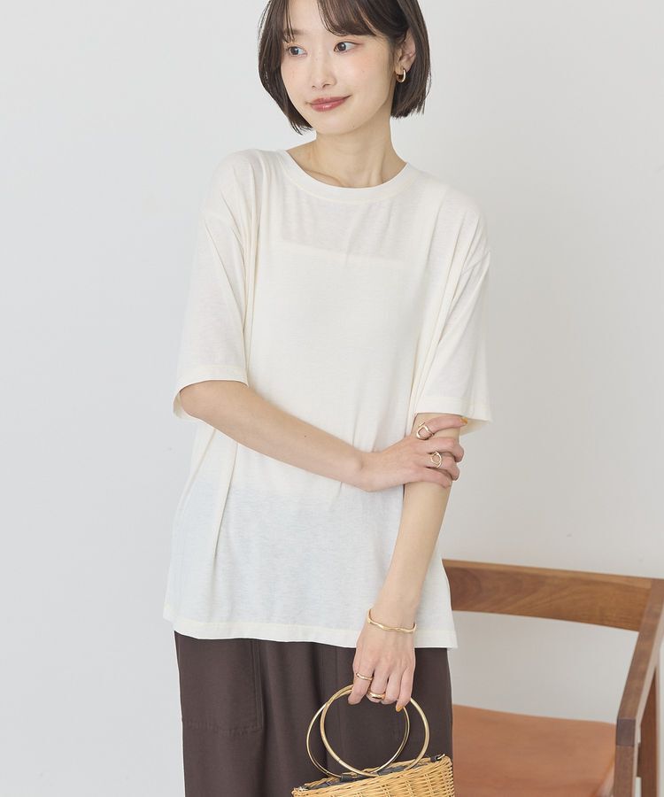 AMERICAN HOLIC「【マルチ機能】配色ステッチルーズTシャツ」|Tシャツ・カットソー|