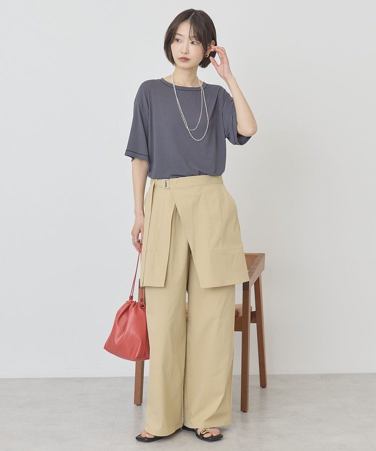 AMERICAN HOLIC「【マルチ機能】配色ステッチルーズTシャツ」|Tシャツ・カットソー|