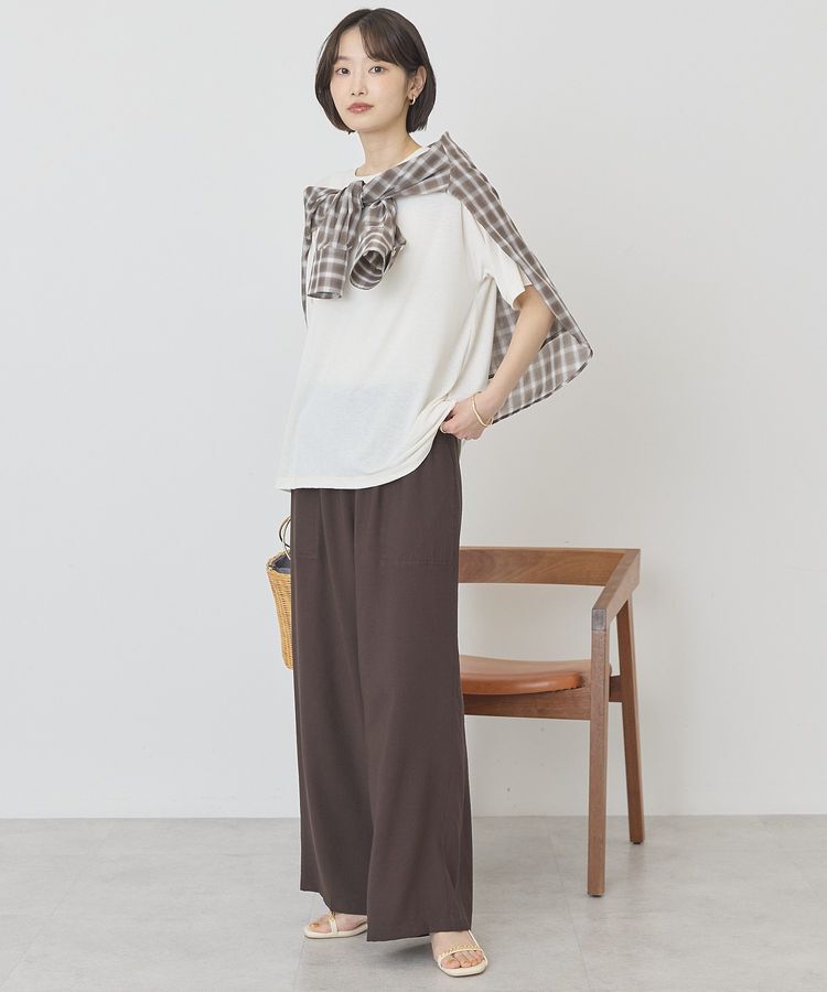 AMERICAN HOLIC「【マルチ機能】配色ステッチルーズTシャツ」|Tシャツ・カットソー|