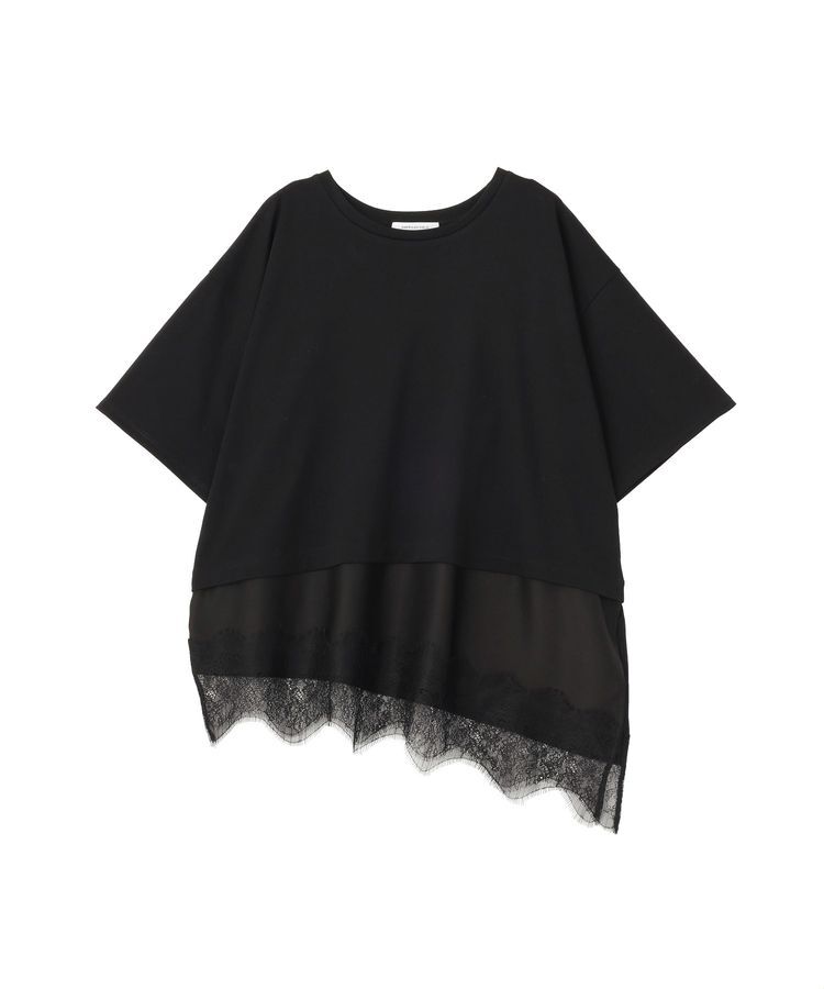 AMERICAN HOLIC「レースドッキングTシャツ」|Tシャツ・カットソー|