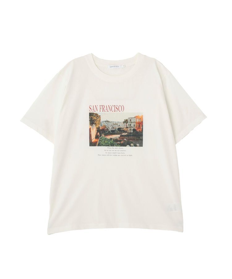 AMERICAN HOLIC「SANFRANCISCO ロゴ＆フォトTシャツ」|Tシャツ・カットソー|Off White