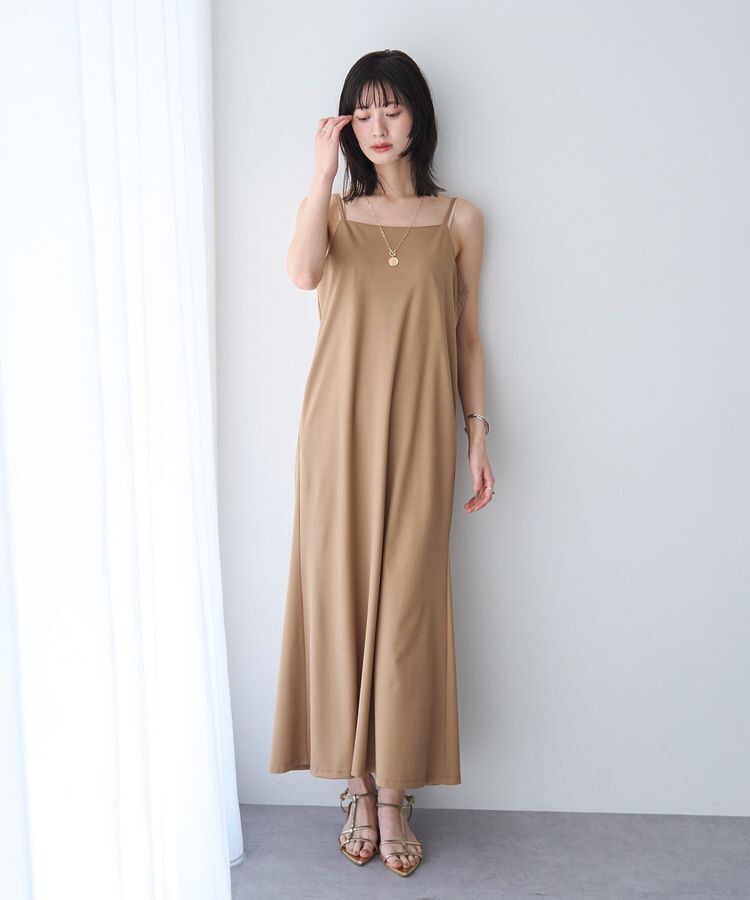 YECCA VECCA「【2点SET】ミリタリーシアーシャツセットキャミワンピース」|ワンピース|