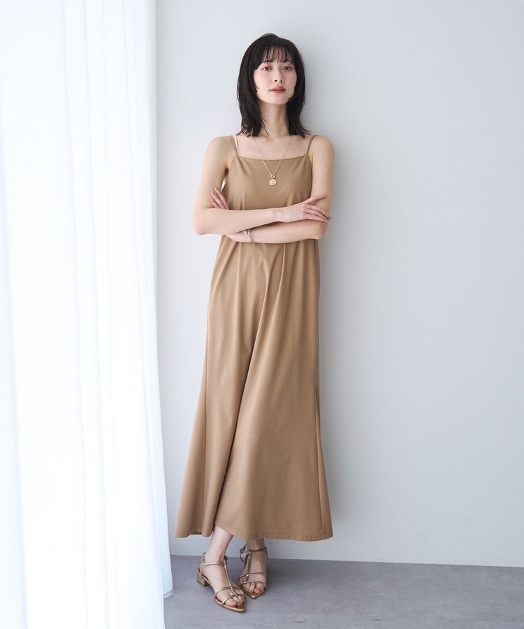 YECCA VECCA「【2点SET】ミリタリーシアーシャツセットキャミワンピース」|ワンピース|