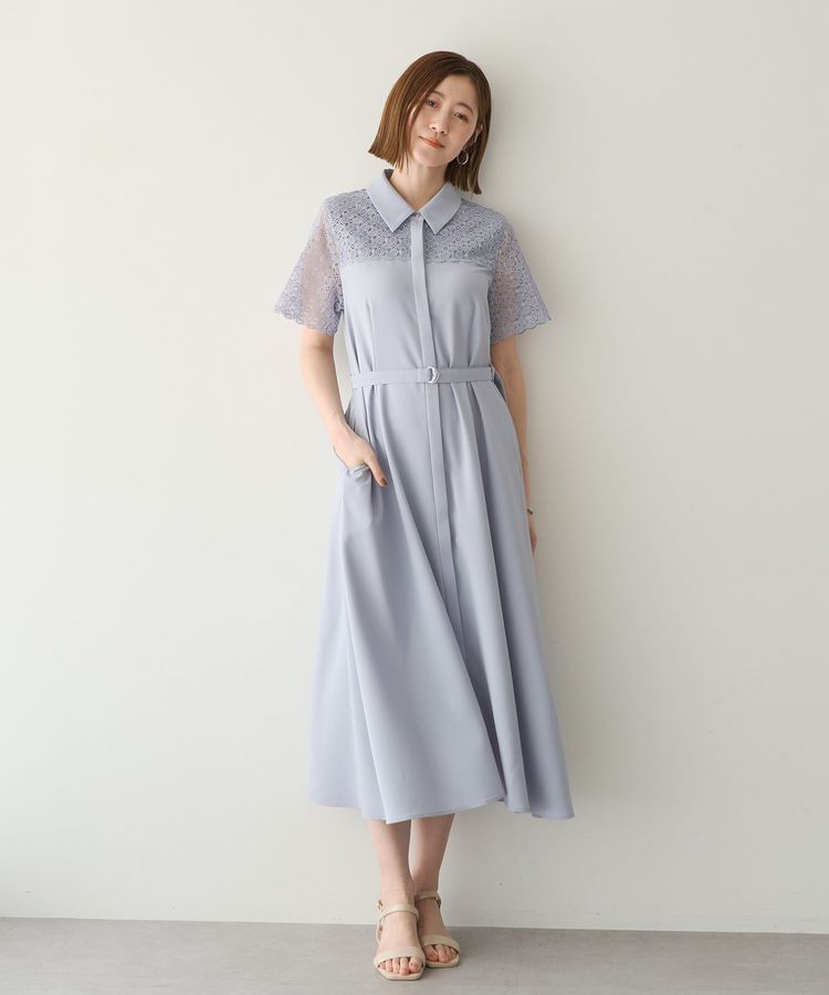 YECCA VECCA「レース切替ワンピース」|ワンピース|